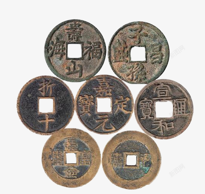 铜钱png免抠素材_新图网 https://ixintu.com 十折 古老钱币 古钱币 定元 收藏 货币 铜钱