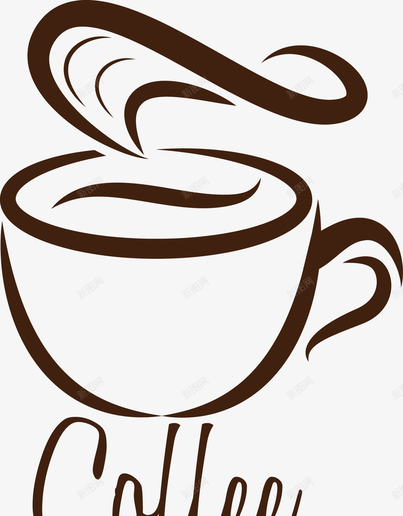 冒着热气的咖啡图图标png_新图网 https://ixintu.com 卡通杯子 可爱 咖啡 咖啡杯 咖啡烟 咖啡香气 手绘 杯子 热气 饮料 香气