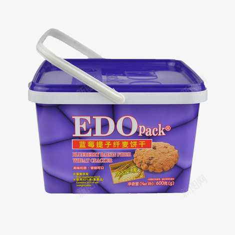 EDO蓝莓提子饼干盒礼盒png免抠素材_新图网 https://ixintu.com 产品实物 纤麦饼干 零食 食物
