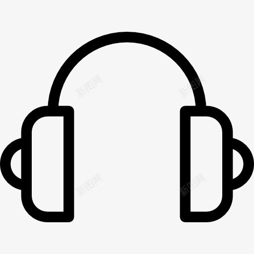 耳机图标png_新图网 https://ixintu.com DJ 技术 耳机 音乐播放器 音响