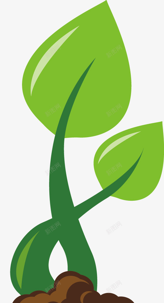 绿色创新树苗艺术矢量图ai免抠素材_新图网 https://ixintu.com 创新 园林业 树苗艺术 绿色 矢量图