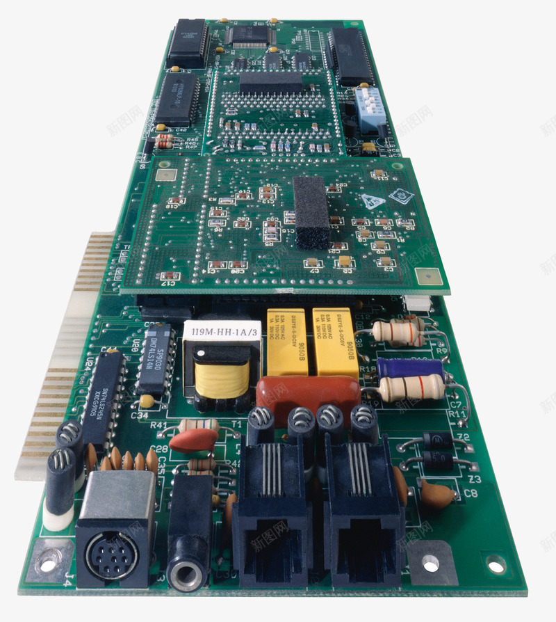 精密电路板png免抠素材_新图网 https://ixintu.com 接线图 电子元器件 电容 电路板 电阻 精密