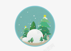 雪球和树素材