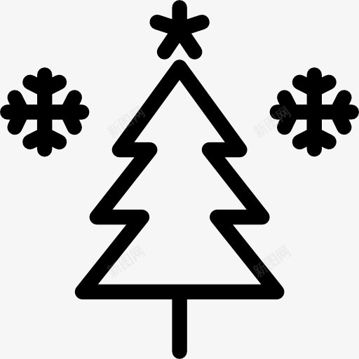 圣诞树图标png_新图网 https://ixintu.com 云杉 冷杉 圣诞树 圣诞节 性质 松树