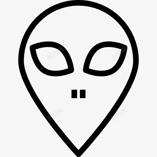 外来图标png_新图网 https://ixintu.com UFO银河 人头像 外星人 用户 空间