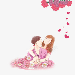 母女温馨画面素材