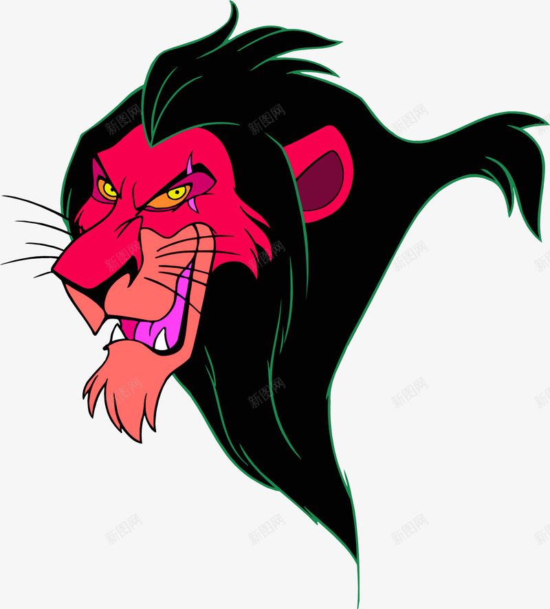 卡通手绘狮子头图案png免抠素材_新图网 https://ixintu.com 卡通 卡通手绘怪兽图案PNG 卡通手绘狮子头图案 图案 怒火 手绘 狮子头