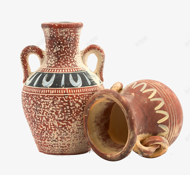 花纹瓷瓶png免抠素材_新图网 https://ixintu.com 古玩 复古 收藏 瓶子 瓷器