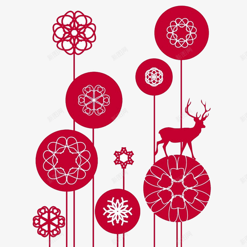 圣诞节元素图案png免抠素材_新图网 https://ixintu.com 圣诞礼物 圣诞节 圣诞节背景 麋鹿