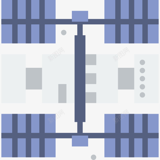 空间站图标png_新图网 https://ixintu.com 卫星地面站 技术 星系天文学 空间 空间站