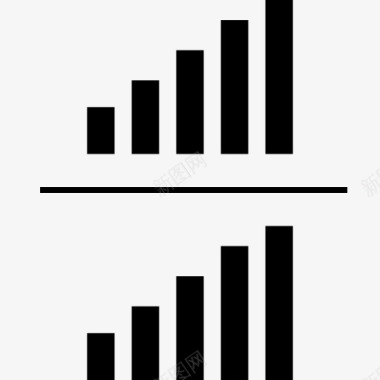 分析酒吧数据双图统计信息图形4图标图标