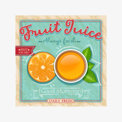 橙汁字体设计复古橙汁海报矢量图高清图片