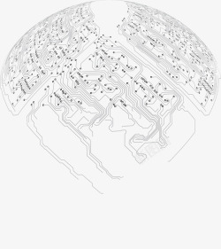 电路板布线图圆形电路板布线图高清图片