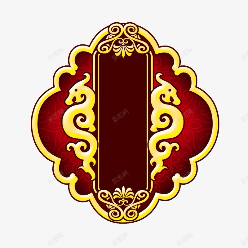 古典装饰元素png免抠素材_新图网 https://ixintu.com 其他 深红色 深红色背景 网页设计 节日背景装饰