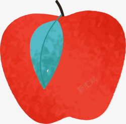 红苹果手绘素材