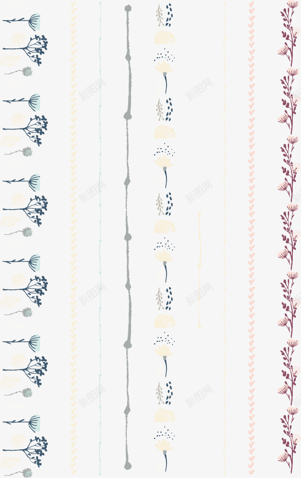 边框png免抠素材_新图网 https://ixintu.com 免费矢量下载 分割线 绘画 花框 花纹 边框