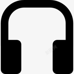 耳机接口和Web耳机图标高清图片