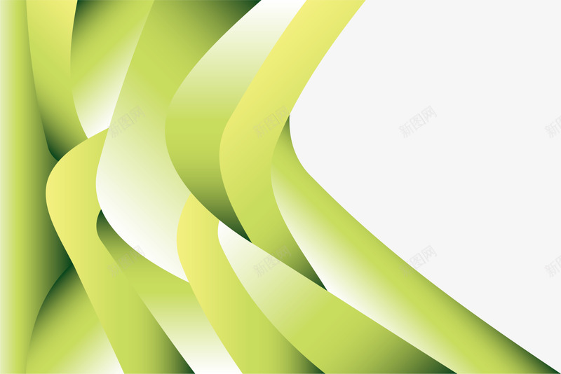 绿色弧形框架png免抠素材_新图网 https://ixintu.com 弧形 拼接 框架 简约 绿色 花纹 边框纹理