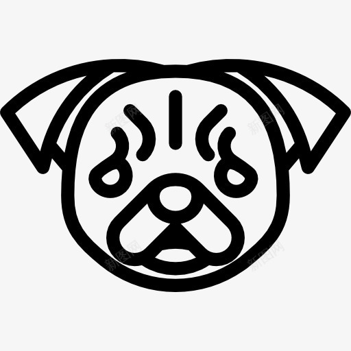 帕格图标png_新图网 https://ixintu.com 动物 品种 宠物 狗