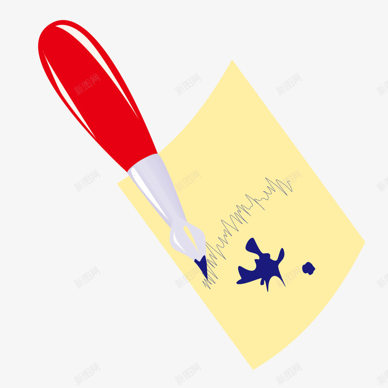 红色钢笔写信图形png免抠素材_新图网 https://ixintu.com 写信 图形 红色 红色钢笔写信图形 钢笔