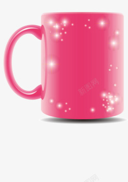 粉色马克杯粉色水杯高清图片