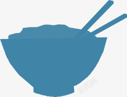 主食简笔画手绘一碗米饭图标高清图片