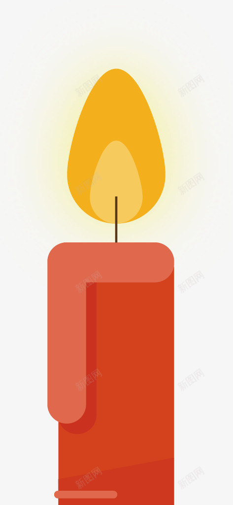 蜡烛烛光手绘png免抠素材_新图网 https://ixintu.com 手绘 烛光 矢量素材 蜡烛