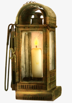 古董灯古老的蜡烛灯实物图高清图片