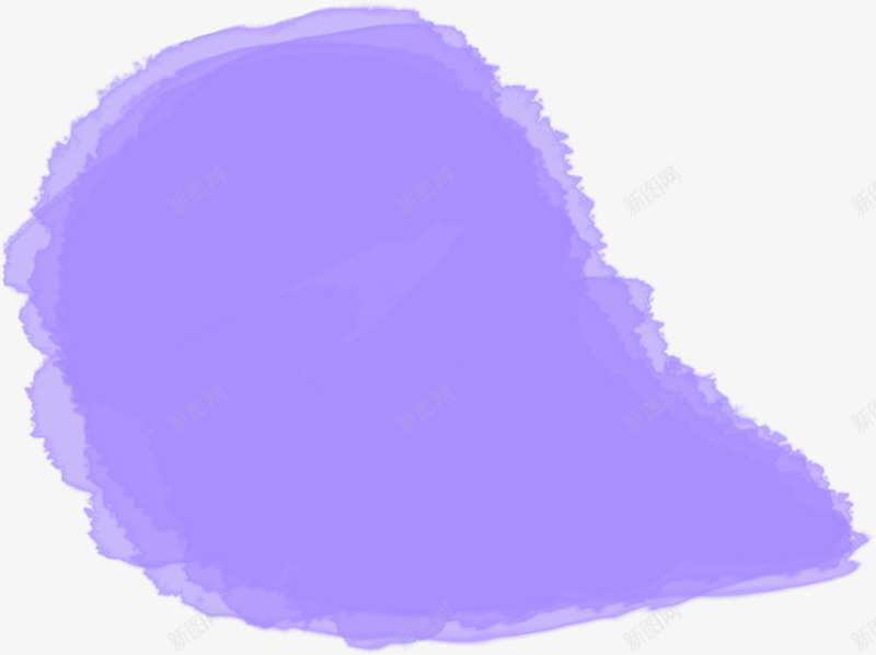 紫色水粉气泡png免抠素材_新图网 https://ixintu.com 对话框 气泡 水粉画 紫色
