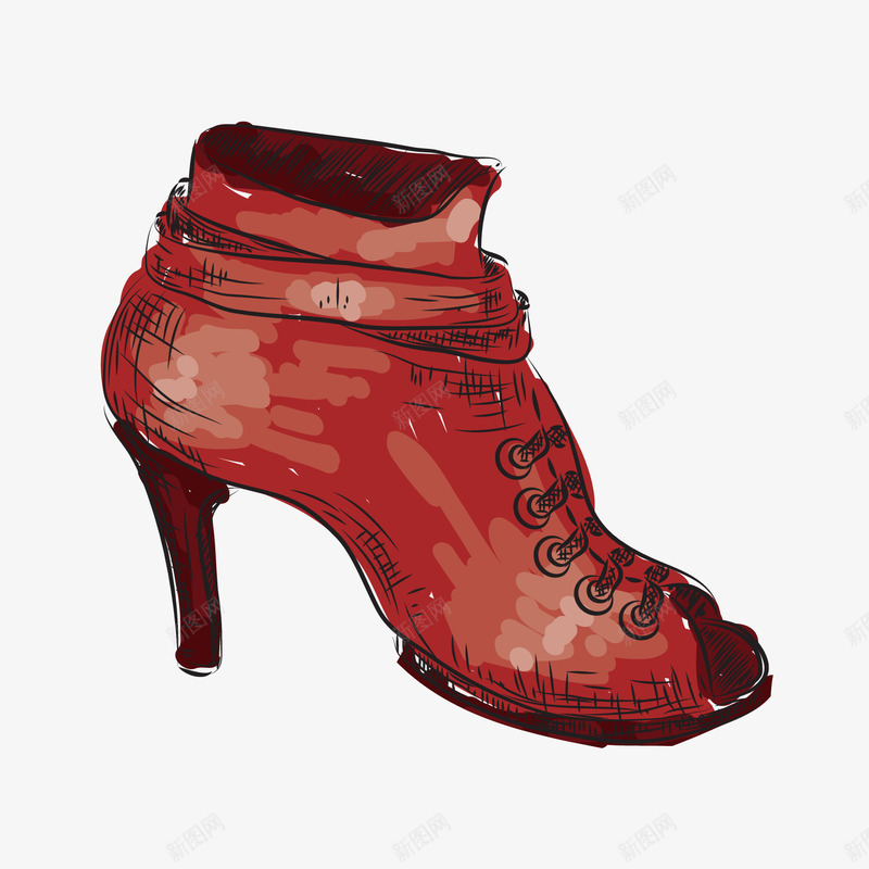 手绘女性用品png免抠素材_新图网 https://ixintu.com 卡通 女性用品 平面设计 手绘 手绘女性用品 生活用品 生活百科 鞋
