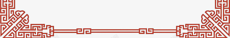 喜庆中国风线框png免抠素材_新图网 https://ixintu.com 中国风 中国风线框 喜庆 四角线框 红色 线框