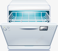 卡通洗碗机洗碗机元素高清图片