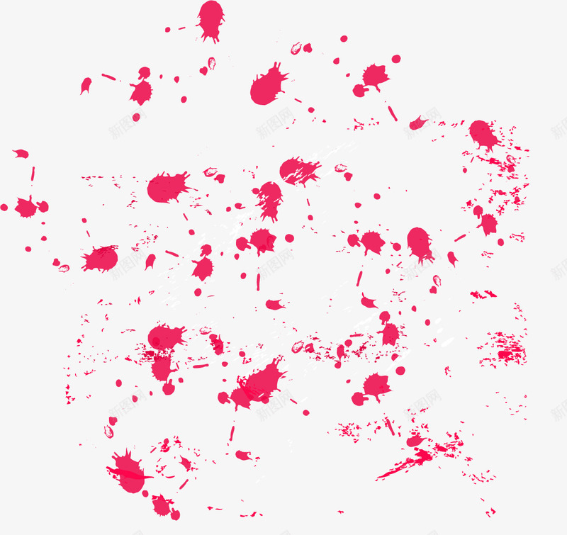彩色墨滴png免抠素材_新图网 https://ixintu.com 墨滴 彩墨 粉色墨迹