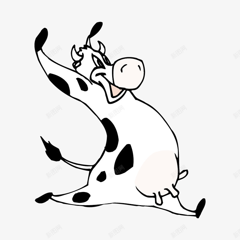 奶牛动漫卡通形象png免抠素材_新图网 https://ixintu.com 动漫卡通形象 奶牛
