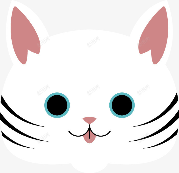 萌萌的猫咪png免抠素材_新图网 https://ixintu.com png图形 png装饰 动物 卡通 猫咪 装饰