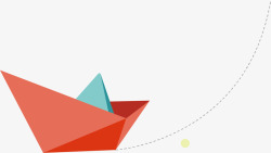 友谊的小船红色的小船矢量图高清图片