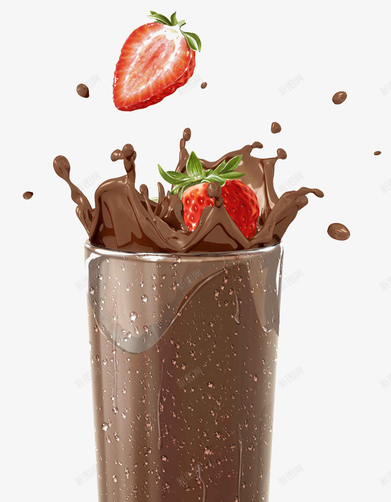 草莓巧克力杯png免抠素材_新图网 https://ixintu.com 巧克力 巧克力杯 水果 草莓 草莓巧克力 食物