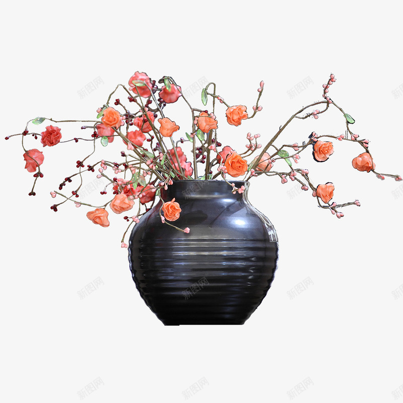 日式花瓶花卉摆件png免抠素材_新图网 https://ixintu.com PNG 摆件 日式 花卉 花瓶