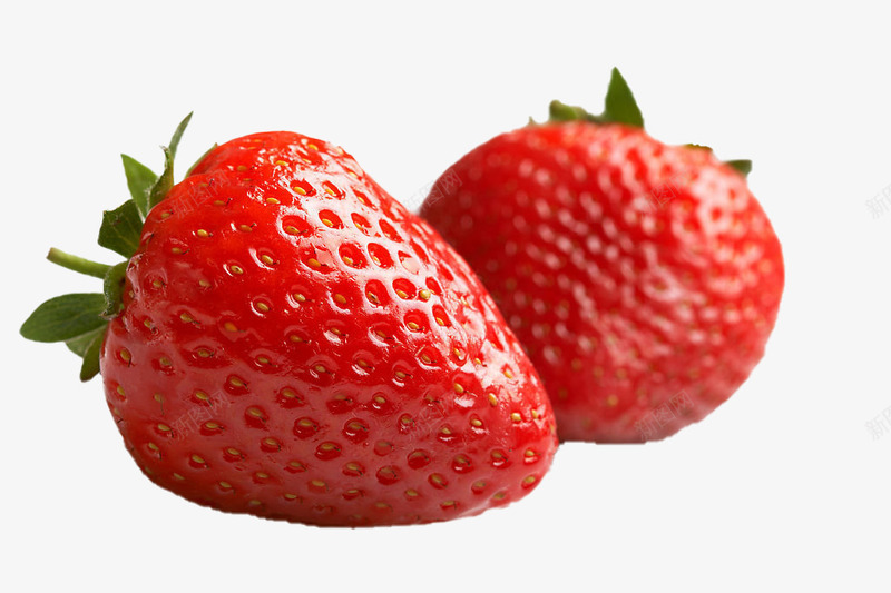 红色草莓psd免抠素材_新图网 https://ixintu.com 元素 免扣 水果 草莓