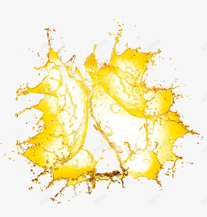 黄色的液体png免抠素材_新图网 https://ixintu.com PNG图形 PNG装饰 果汁 流动油 液体 装饰 黄色
