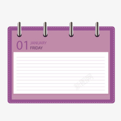 台式日历紫色台式日历矢量图高清图片