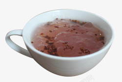 白茶杯里的藕粉素材