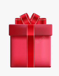 红色打开礼盒红色立体包装礼盒礼物高清图片
