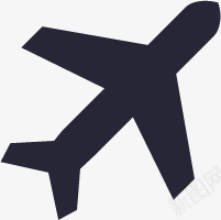 形卡通黑飞机图标png_新图网 https://ixintu.com 卡通 图形 图标 飞机