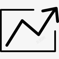 分析线的图形数据分析上升线图形符号界面图标高清图片