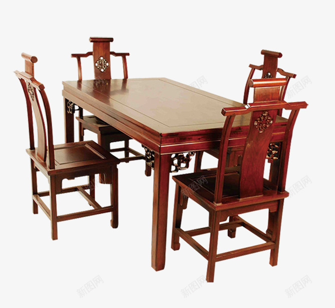 红木桌子png免抠素材_新图网 https://ixintu.com 中式家具 红木家具 红木桌子