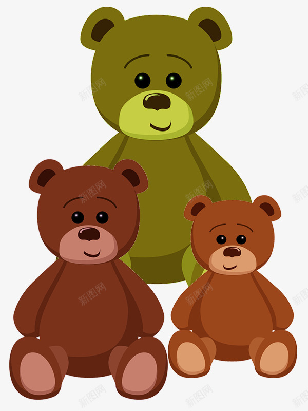 可爱小熊png免抠素材_新图网 https://ixintu.com 儿童玩具模板 可爱风格 宣传画模板素材 小熊素材