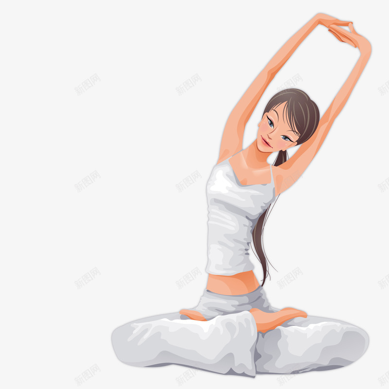 做瑜伽的美女png免抠素材_新图网 https://ixintu.com 动作 瑜伽 美女 锻炼