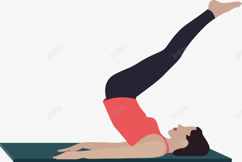 做高级瑜伽的美丽女人png免抠素材_新图网 https://ixintu.com 瑜伽运动 美丽女人 美女 锻炼 高抬腿 高级瑜伽