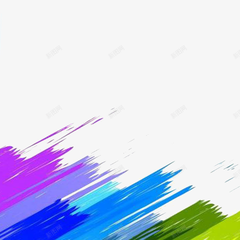 油漆笔刷延展png免抠素材_新图网 https://ixintu.com 大气 延展 彩色 油漆 笔刷 紫色 绿色 美观 蓝色